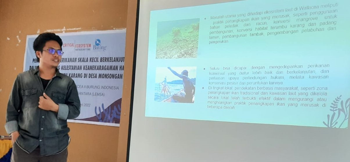 Sosialisasi Program Pendampingan Tata Kelola Perikanan Berkelanjutan di Desa Monsongan, Banggai Laut